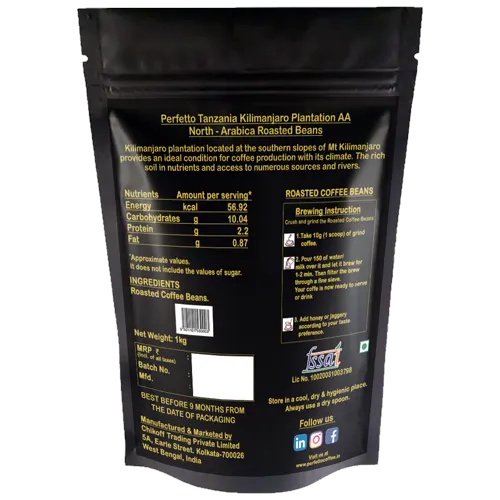 Tanzania Kilimanjaro Roasted Coffee Bean
