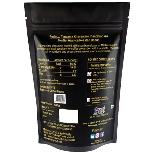 Tanzania Kilimanjaro Roasted Coffee Bean