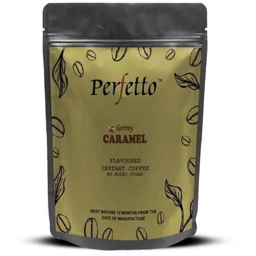 Perfetto Caramel Flavoured Coffee Pouch