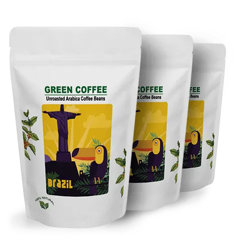 Caffè Verde Arabica Biologico in grani Santos Fazenda Santa Maria BIO  (Organic) - 250 gr