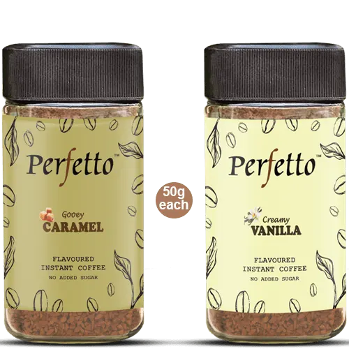 Vanilla & Caramel Instant Flavoured Coffee