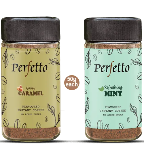 Mint & Caramel Instant Flavoured Coffee